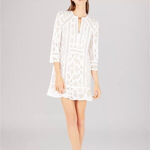 🆕 BCBG MaxAzria Sofee Lace Flounce Tunic dress